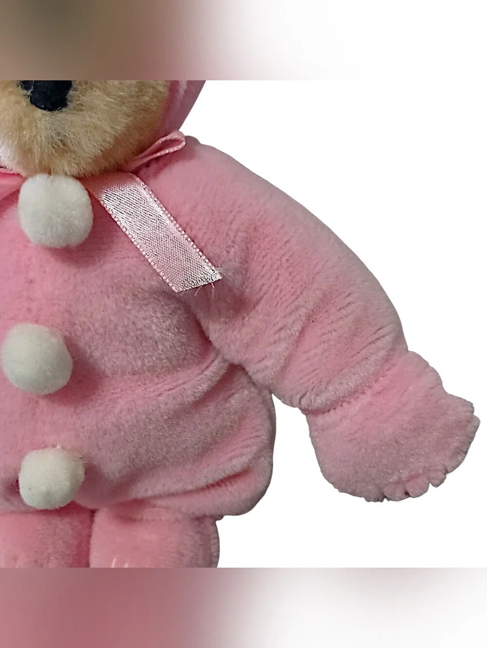 Vintage Muffy VanderBear With Easter Bunny Suit Pink Rabbit Costume Outfit NABCO